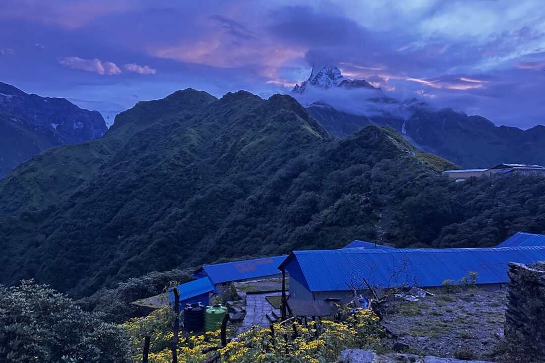 The Machhapuchre view from Mardi Himal Trek