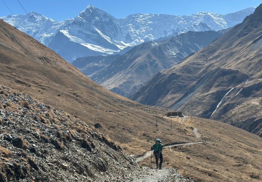 On the way to Yak Kharka - Annapurna Circuit Trek