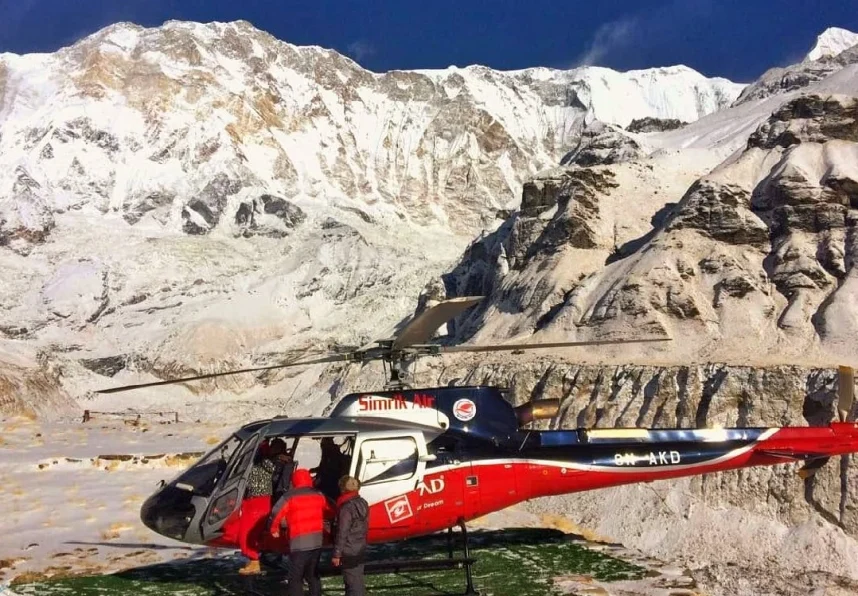 abc trek with helicopter